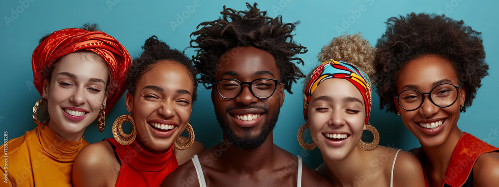 Hairscapes, A Melange of Tresses, Uniting Diversity and Beauty in a Captivating Group Portrait Hairscapes, A Melange of Tresses, Uniting Diversity and Beauty in a Captivating Group Portrait