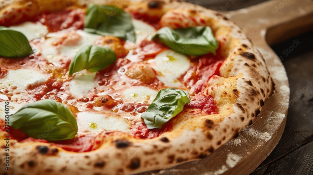 Napoli Pizza Delight background with copy space Napoli Pizza Delight background with copy space
