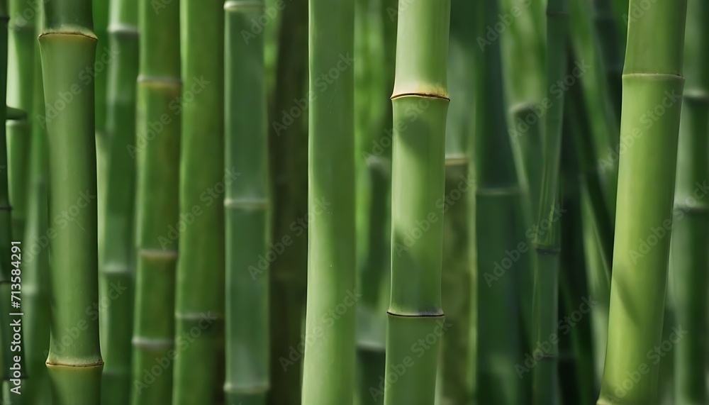 Obraz premium green bamboo forest macro