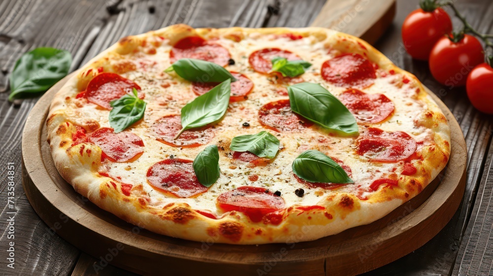 Background featuring Napoli Pizza Delight with space for text.
