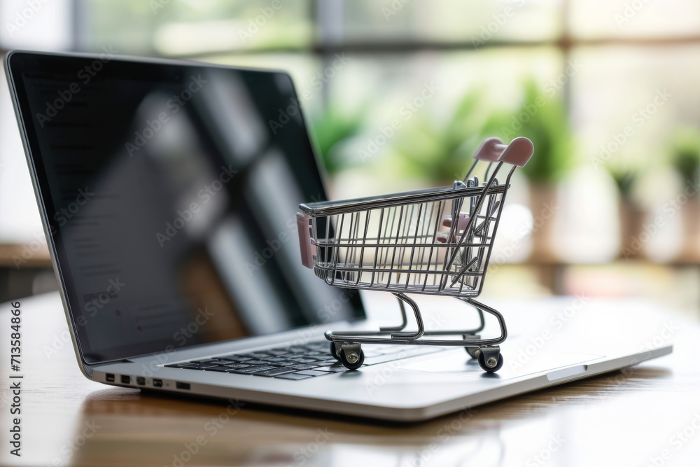 Online Shopping Elegance, Modern Tech Integration