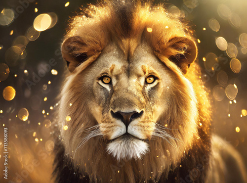 Lightful portrait of a lion © Lukas