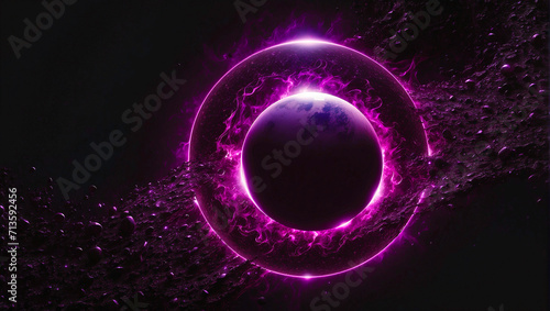 background with glowing Pink circles