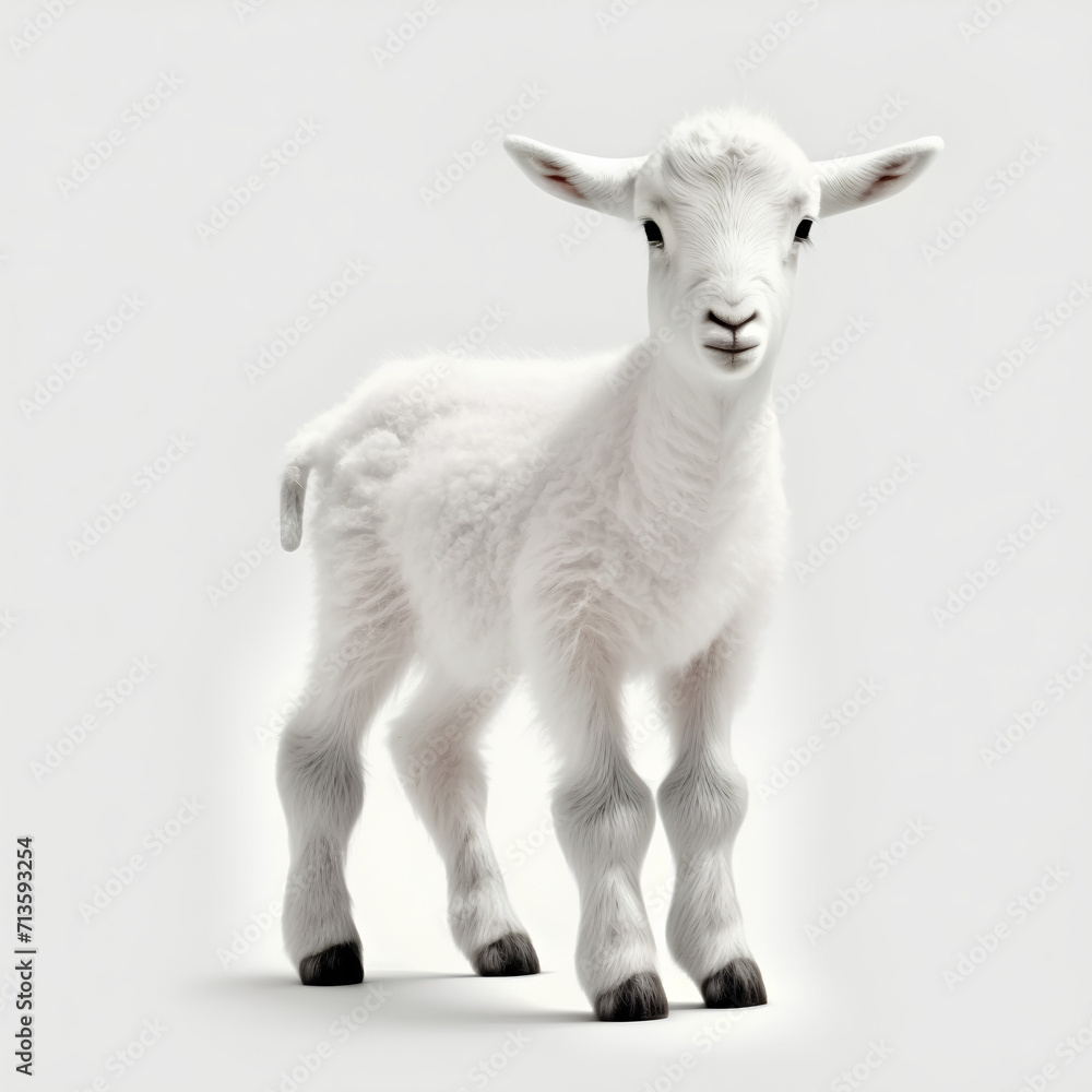 Fototapeta premium white goat