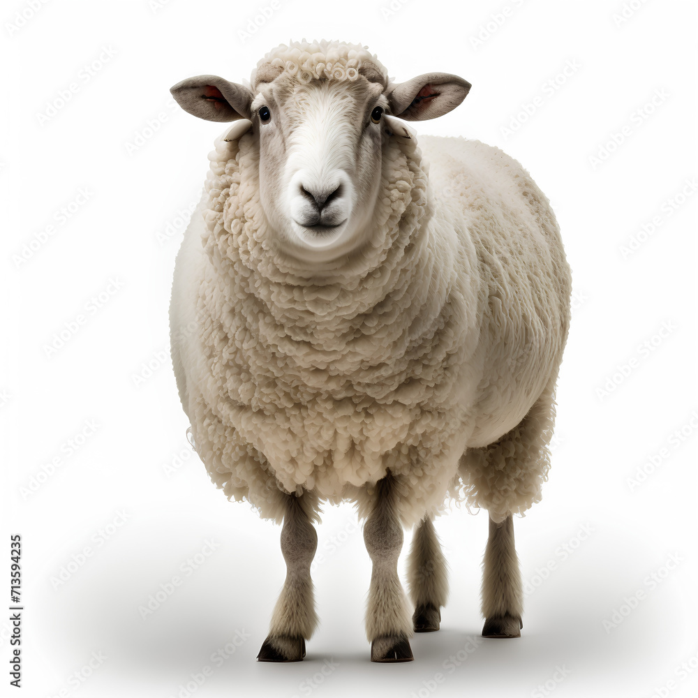 sheep isolated on white sheep isolated on white