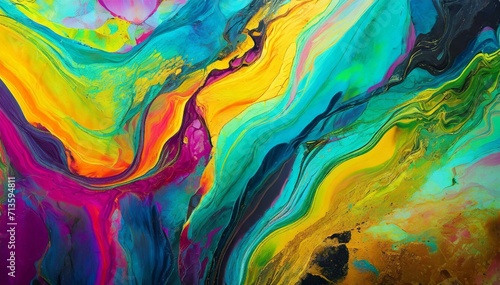 Abstract Colorful Marble Texture