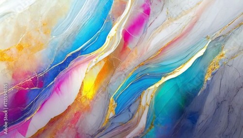 Abstract Colorful Marble Texture