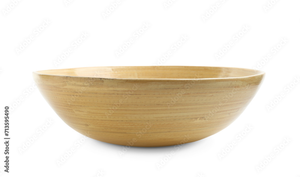 Beige bowl isolated on white. Cooking utensil Beige bowl isolated on white. Cooking utensil