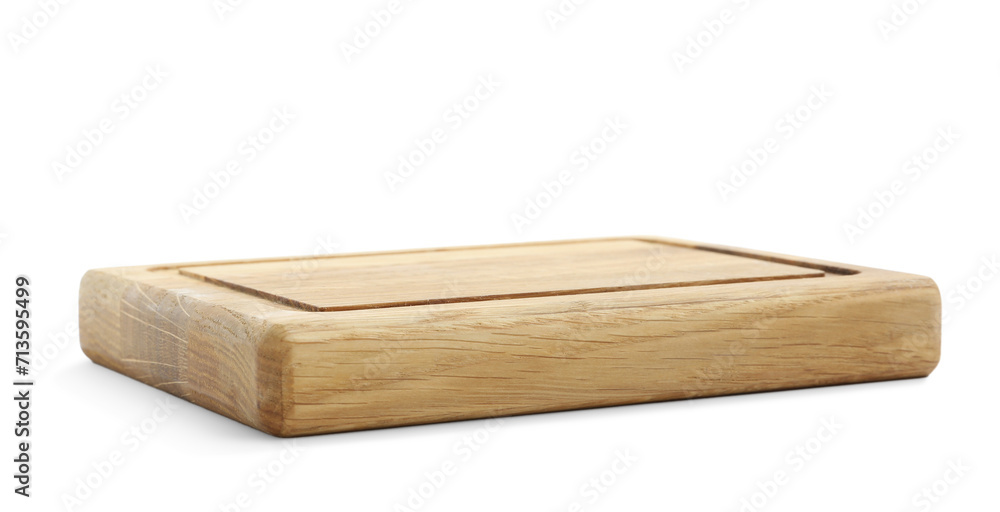 Wooden board isolated on white. Cooking utensil Wooden board isolated on white. Cooking utensil