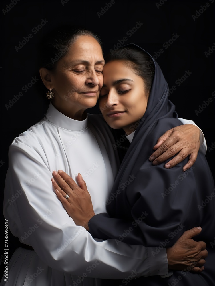Compassionate Female Priest, AI Generated Compassionate Female Priest, AI Generated