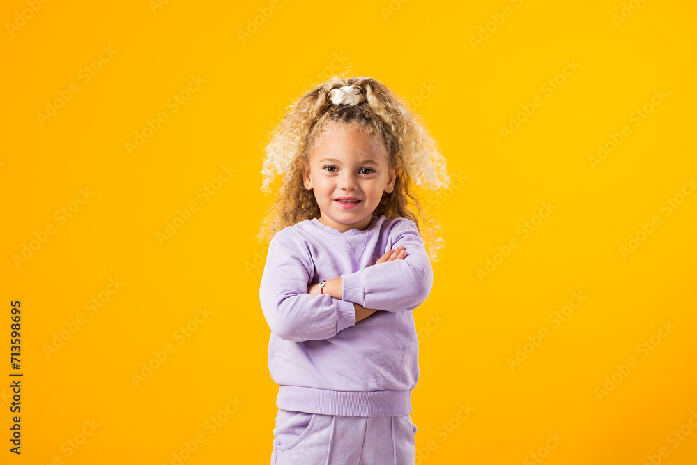 Smiling Child Girl, Expressing Joy, Playfulness, and Pure Delight