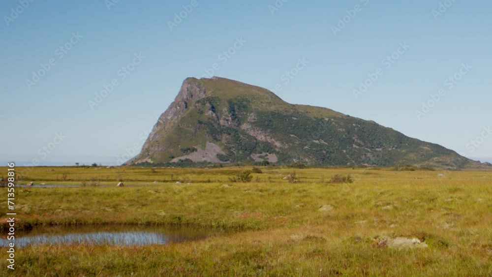 Endless Green Fields With A Mountain Horizon Endless Green Fields With A Mountain Horizon
