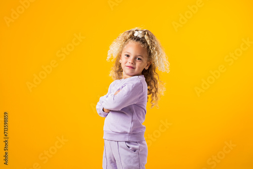 Smiling Child Girl, Expressing Joy, Playfulness, and Pure Delight © Aleksej