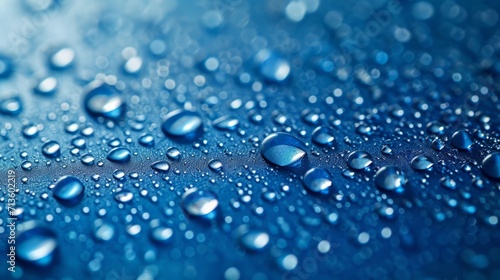 Image of flowing water waves from an aerial perspective. that receives light from sunlight This creates a bright blue surface suitable for personal care, cosmetics, pharmacy or beverage promotion.