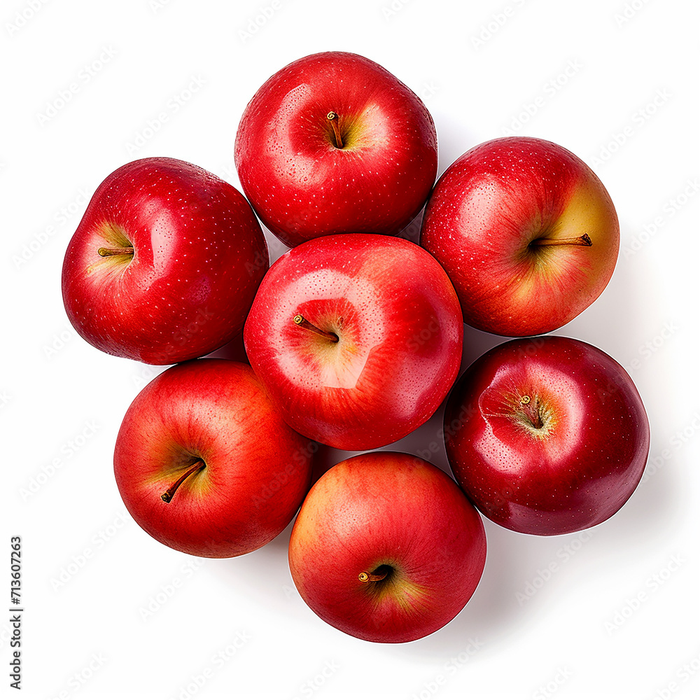 Juicy Gala Apples Isolated on White Background Juicy Gala Apples Isolated on White Background
