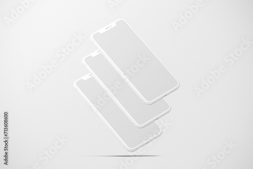 Realistic Mobile Mockup	 photo