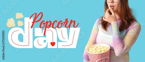 Banner for Popcorn Day with...