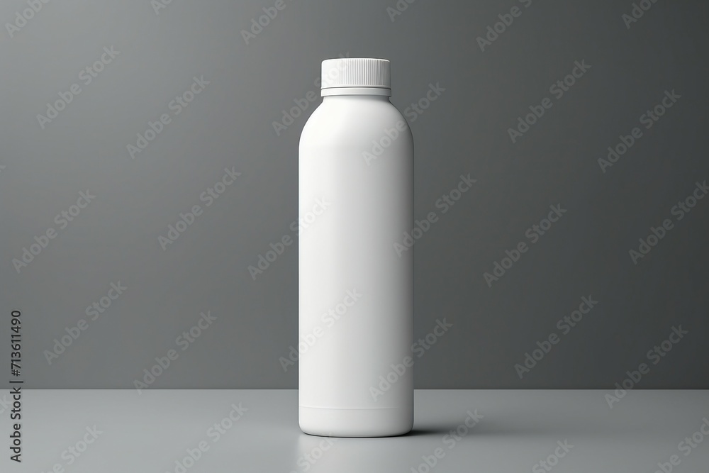 white plastic bottle with clipping path white plastic bottle with clipping path