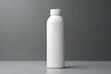 white plastic bottle with clipping path