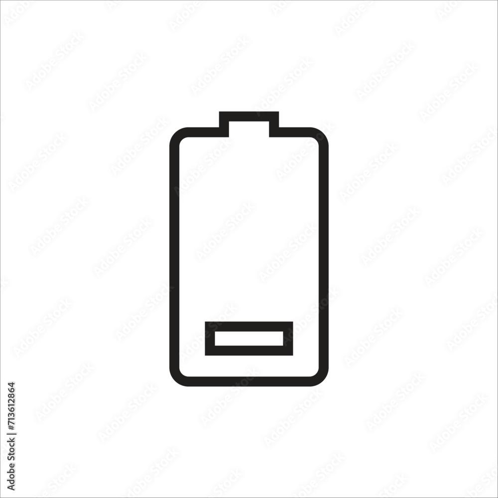 battery vector icon line template battery vector icon line template