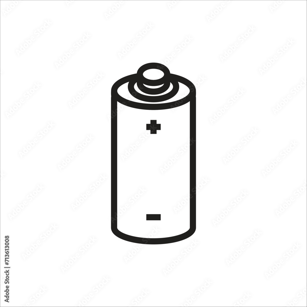 battery vector icon line template battery vector icon line template