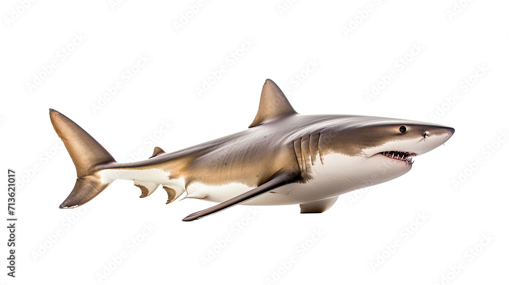 Obraz premium Shark isolated on a transparent background