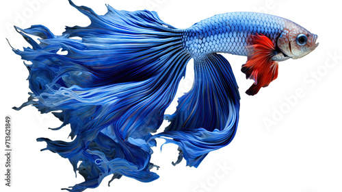 Siamese Fighting Fish isolated on a transparent background © khajar