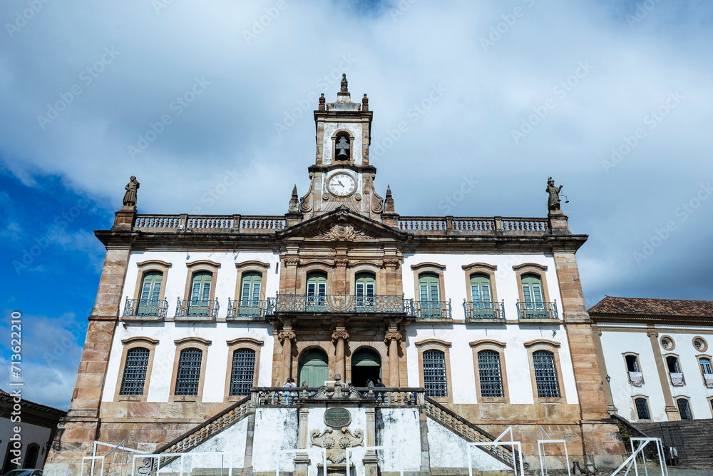 Museum of Betrayal on Tiradentes Square in UNESCO World Heritage City Ouro Preto, Minas Gerais, Brazil
