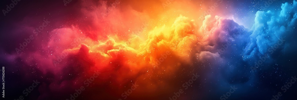 Abstract Red Blue Orange Purple Green Gradient, Background Image, Background For Banner, HD