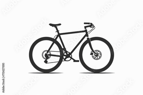 A sleek, monochromatic bicycle awaits its rider, ready to conquer the road with its smooth wheels, sturdy frame, and efficient groupset
