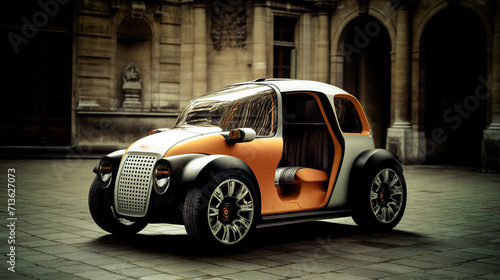 AI-Generated Modern Electric Mini Car