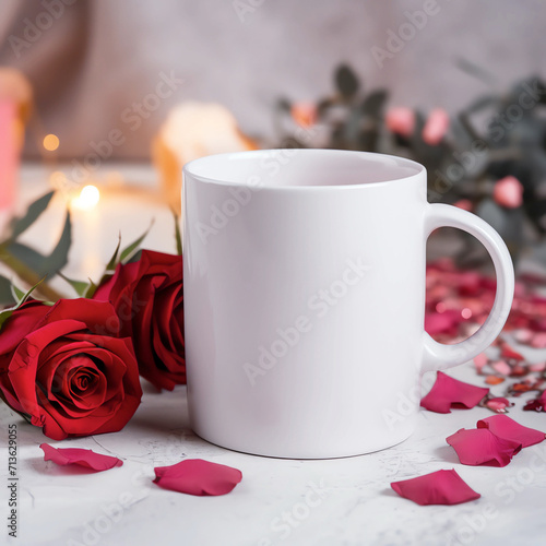 Valentines Day Mug Mockups, White Coffee Mug Mock-ups,Coffee Cup Mockup