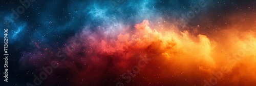 Dark Blue Orange White Grainy Gradient Background, Background Image, Background For Banner, HD