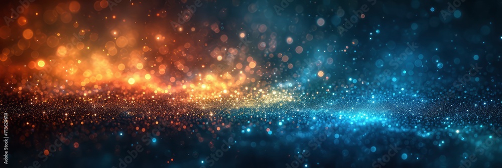 Fototapeta premium Dark Color Gradient Background Green Blue Lights, Background Image, Background For Banner, HD