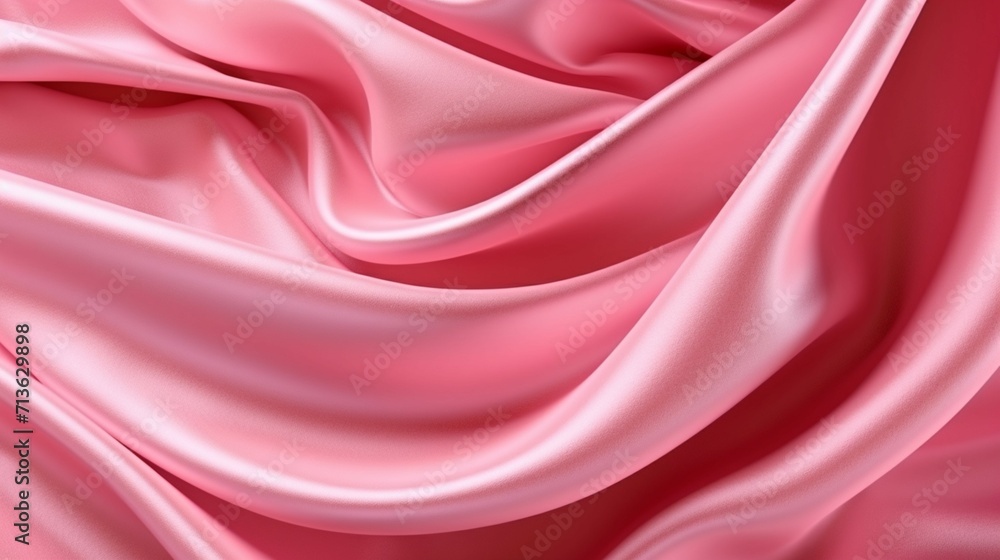 Fototapeta premium Abstract background pink fabric Ai Generative