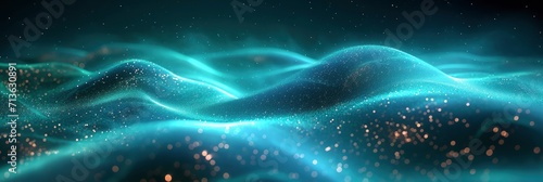 Glowing Abstract Technology Dark Background Teal  Background Image  Background For Banner  HD
