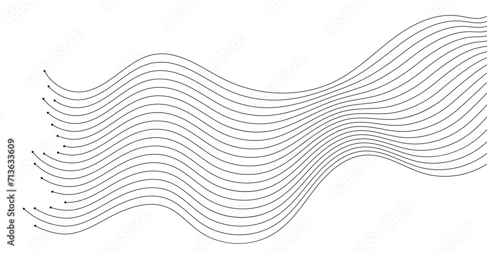 abstract wavy lines background