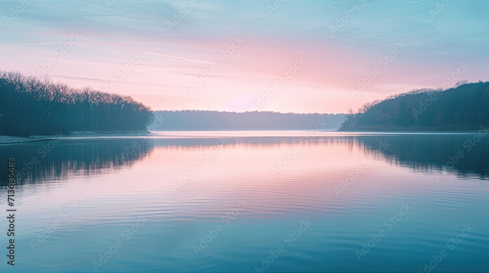 Fototapeta premium Scenic view of a majestic dam