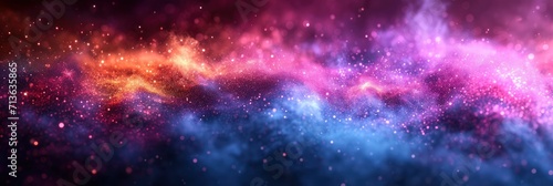 Purple Blue Abstract Color Gradient On Black, Background Image, Background For Banner, HD