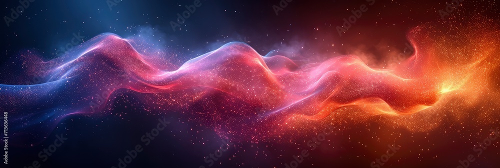 Red Glowing Abstract Color Gradient Wave Shape, Background Image, Background For Banner, HD Red Glowing Abstract Color Gradient Wave Shape, Background Image, Background For Banner, HD