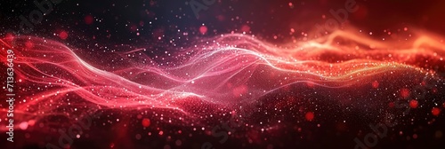 Red Glowing Abstract Color Gradient Wave Shape  Background Image  Background For Banner  HD