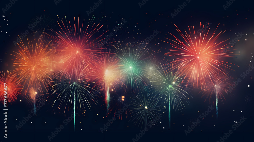 Fireworks background for celebration, holiday celebration concept Fireworks background for celebration, holiday celebration concept