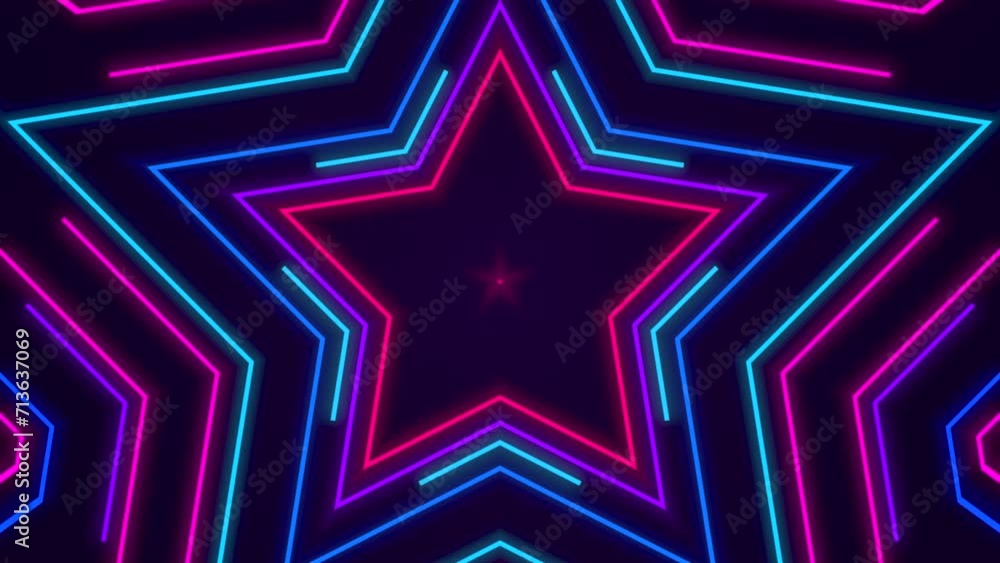 star shape icon sign tubbed neon light lamps effect stage floods lights background, technology animation backlight wallpaper star shape icon sign tubbed neon light lamps effect stage floods lights background, technology animation backlight wallpaper