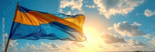 Saint Vincent Grenadines Flag Waving, Background Image, Background For Banner, HD photo