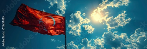 Turkish Flag Monument Mustafa Kemal Ataturk, Background Image, Background For Banner, HD photo