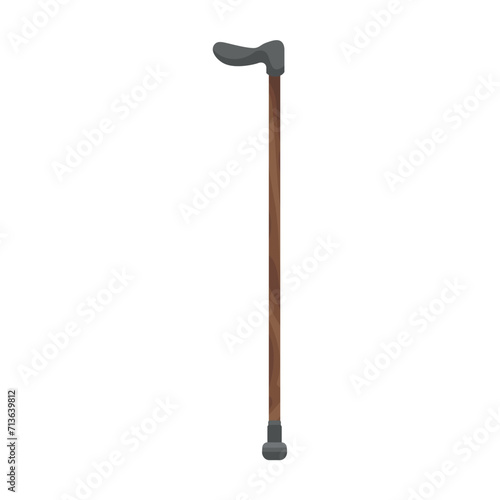 Walking stick on white background