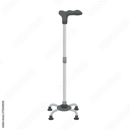 Quadruped walking stick on white background