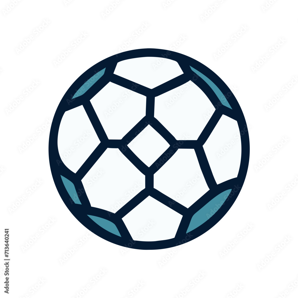 Naklejka premium blue ball