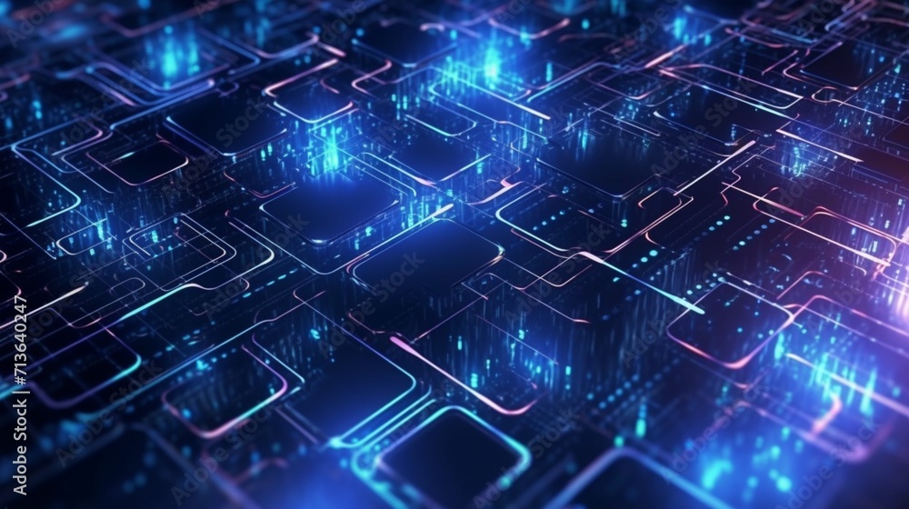 Abstract technology background Ideal for neural net Ai Generative Abstract technology background Ideal for neural net Ai Generative