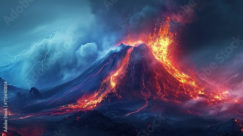 Illustration volcan